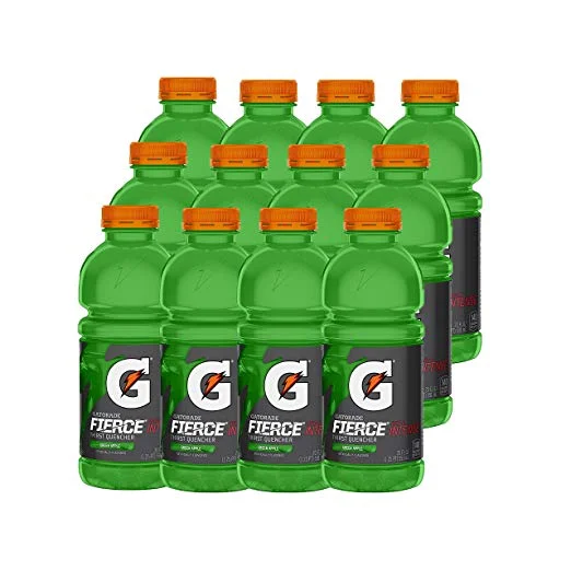 GATORADE FIERCE - GREEN APPLE (12 PACK) FOR $6.40