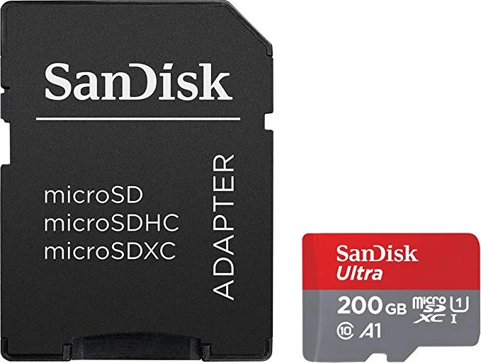 SANDISK ULTRA 200GB MICRO SD CARD WITH ADAPTER FOR $29.99