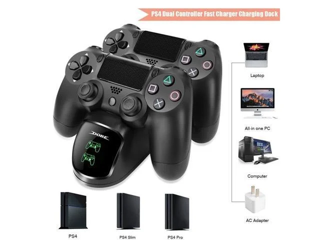 DUAL PS4 CONTROLLER CHARGING DOCK FOR $13.99