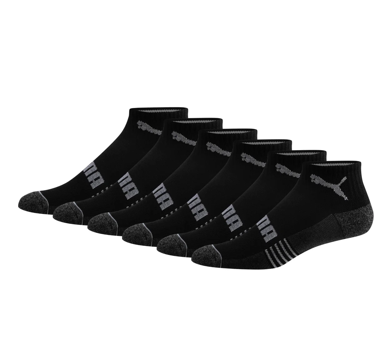 6-PACK PUMA QUARTER CREW SOCKS FOR $4.99