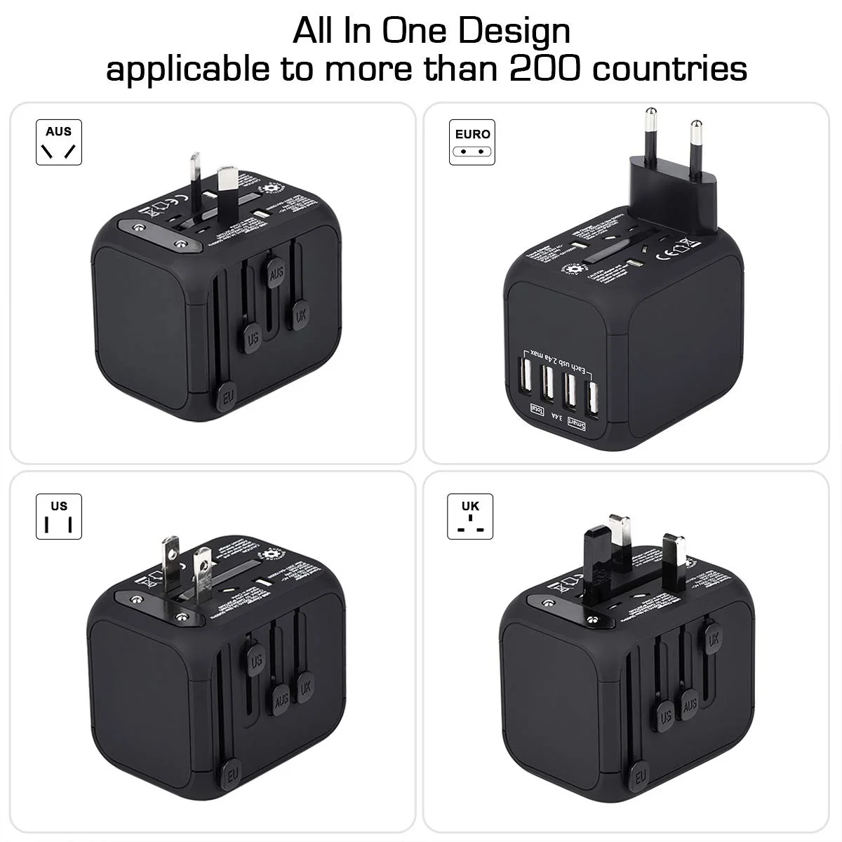 UNIVERSAL TRAVEL ADAPTER FOR $11.99