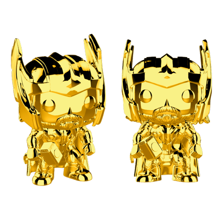 FUNKO POP! MARVEL: MARVEL STUDIOS 10 - THOR (CHROME GOLD) FOR $5.00