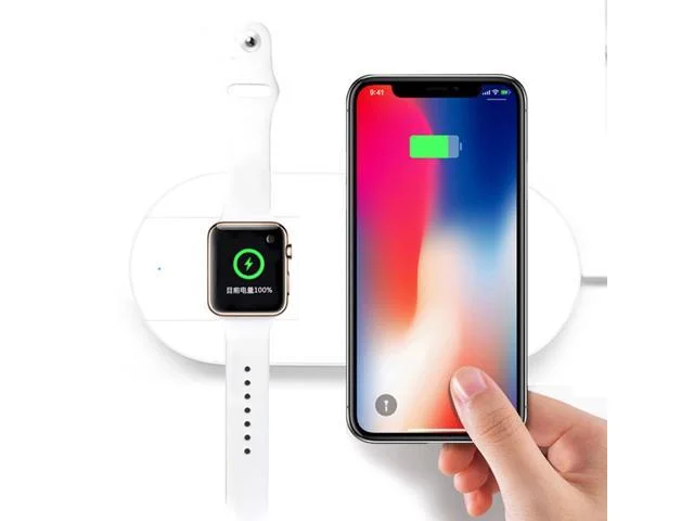 2-IN-1 WIRELESS CHARGING PAD WITH FAST QI CHARGER + CHARGER FOR APPLE WATCH FOR $24.99