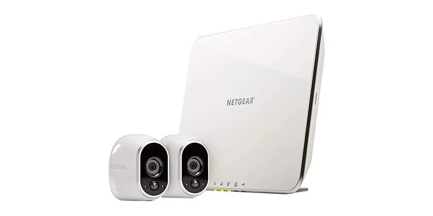 ARLO BY NETGEAR SECURITY SYSTEM WITH 2 WIRE-FREE HD CAMERAS FOR $139.99