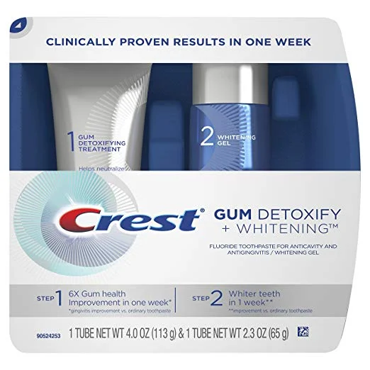 CREST GUM DETOXIFY PLUS WHITENING 2-STEP TOOTHPASTE FOR $10.96
