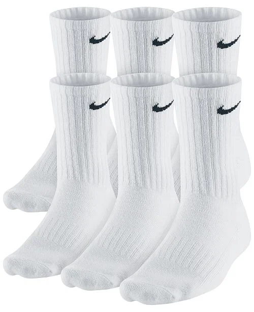 NIKE CREW SOCKS (6 PACK) FOR $11.99