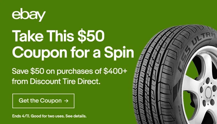 EBAY SALE: $50 OFF ORDERS FROM DISCOUNT TIRE DIRECT