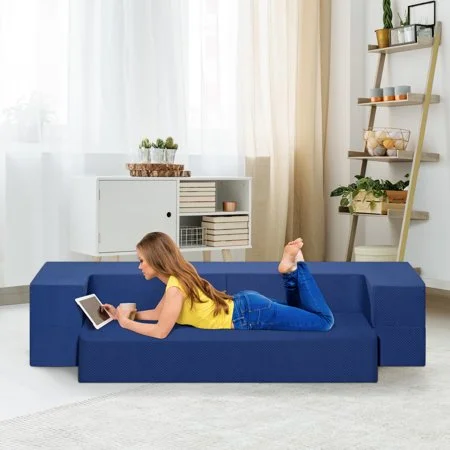 3-IN-1 GEL MEMORY FOAM MATTRESS AND SOFA BED FOR $102.68