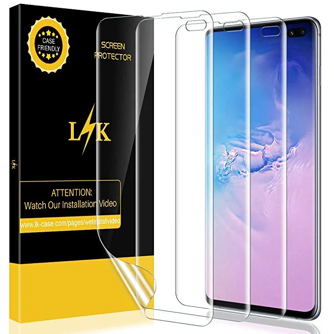 3-PACK SAMSUNG GALAXY S10 PLUS SCREEN PROTECTORS FOR $3.99