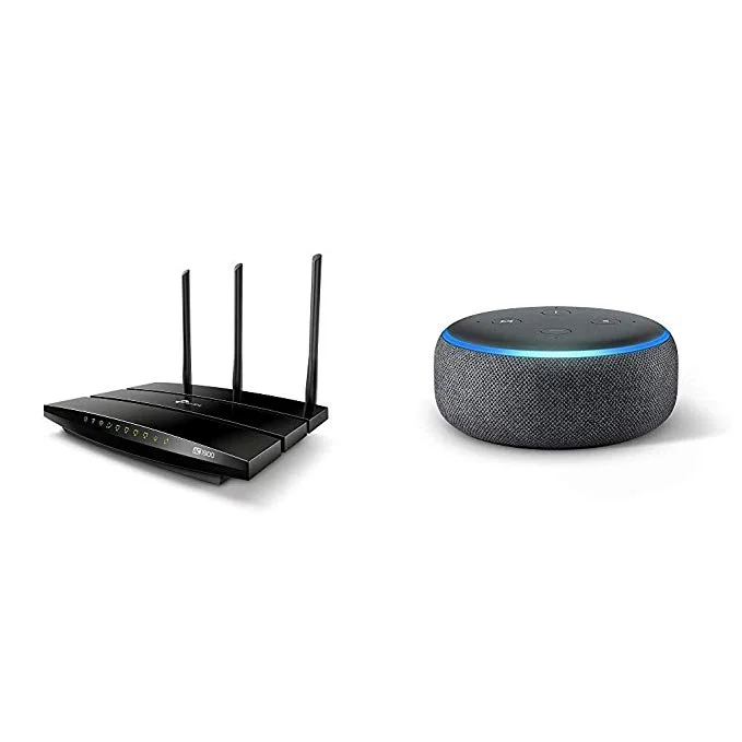 TP-LINK AC1900 SMART WI-FI ROUTER + AMAZON ECHO DOT (3RD GEN) FOR $89.99