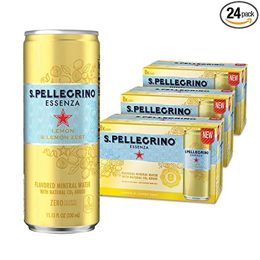 SAN PELLEGRINO ESSENZA LEMON AND LEMON ZEST MINERAL WATER (24 PACK) FOR $18.04