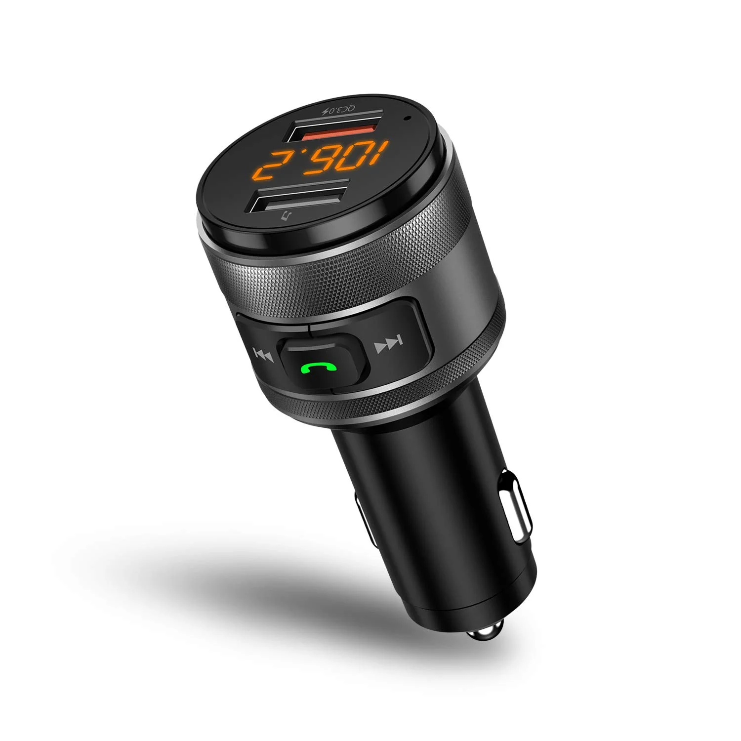 BLUETOOTH FM TRANSMITTER WITH QUICKCHARGE PORT FOR $8.94
