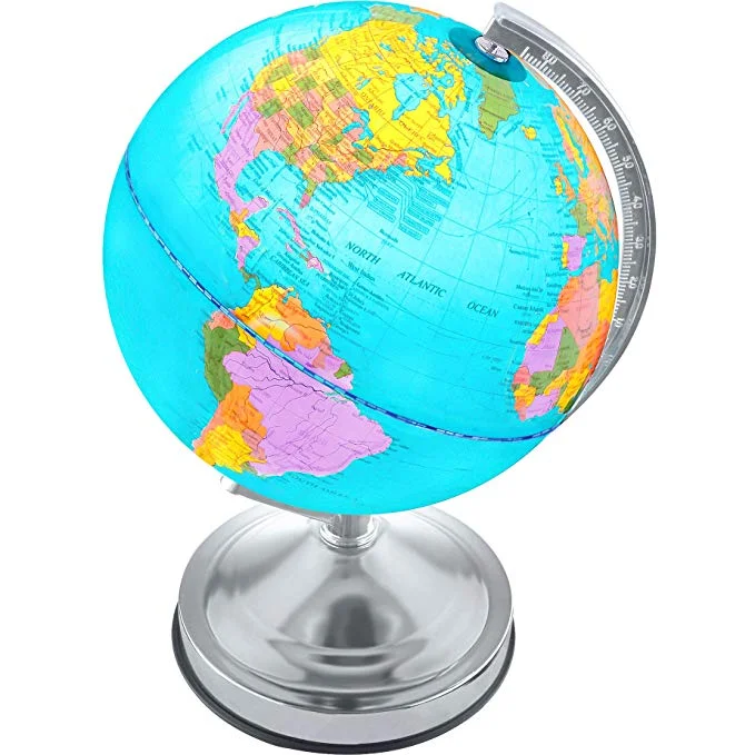 ILLUMINATED KIDS WORLD MAP GLOBE WITH STAND FOR $19.99