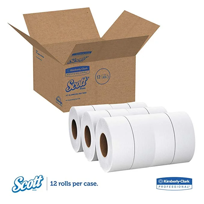 SCOTT 100% RECYCLED FIBER BATHROOM TISSUE - 2-PLY - 1000FT (CASE OF 12 ROLLS) FOR $29.82