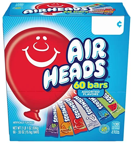 60 PACK - AIRHEADS VARIETY PACK FOR $4.74