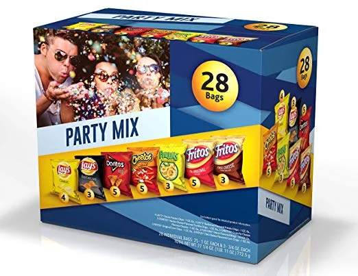 FRITO-LAY VP PARTY MIX CUBE (28 BAGS) FOR $5.98
