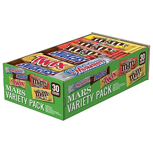 SNICKERS, M&M’S, 3 MUSKETEERS, & TWIX FULL SIZE BARS (30 COUNT) FOR $11.99
