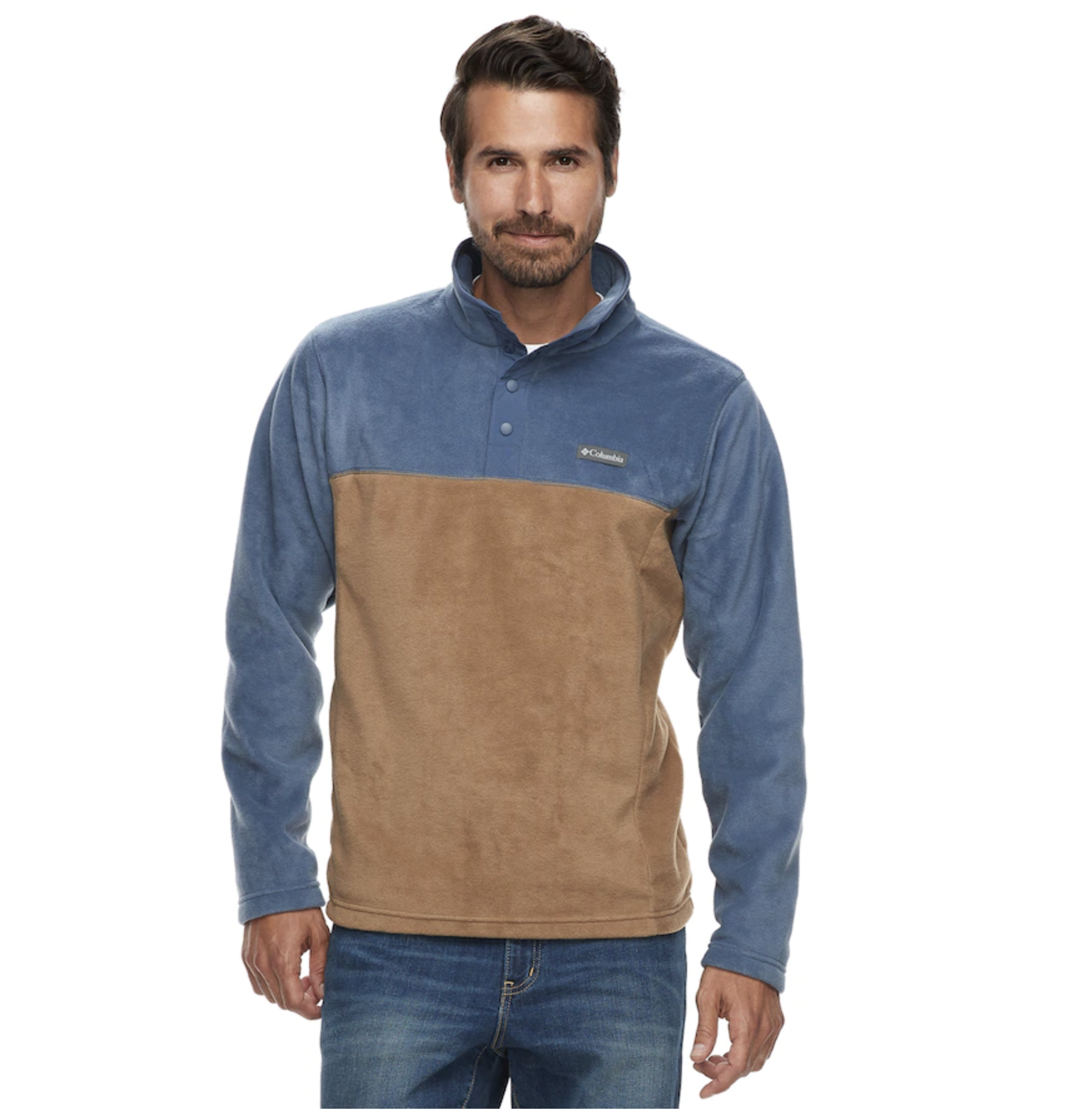 MEN'S COLUMBIA FLATTOP RIDGE QUARTER-SNAP FLEECE PULLOVER FOR $18.00