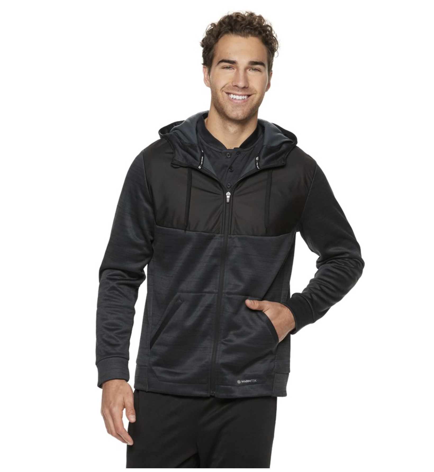 MEN'S TEK GEAR PERFORMANCE FULL-ZIP HOODIE FOR $12.75