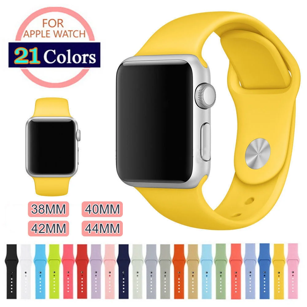 38/42MM SILICONE BRACELET BAND STRAP FOR APPLE WATCH FOR $3.99