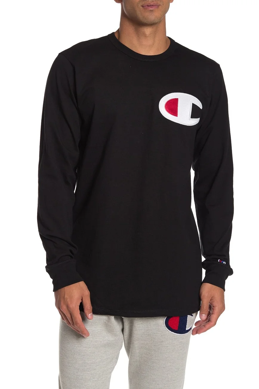 CHAMPION HERITAGE LONG SLEEVE TEES FOR $19.97