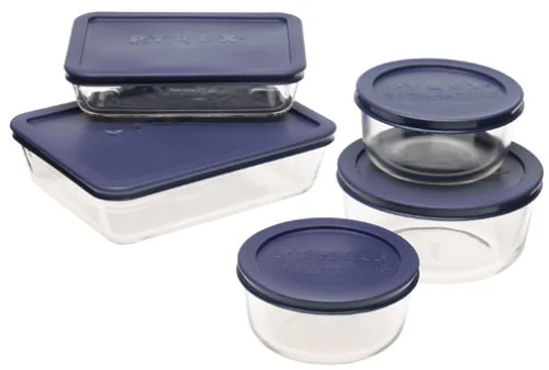 PYREX SIMPLY STORE 10-PIECE GLASS FOOD STORAGE SET FOR $13.14