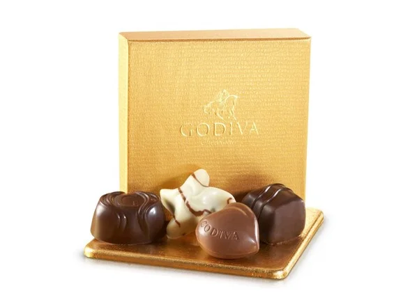 GODIVA CHOCOLATIER GOLD MINI GIFT BOX (4 BOXES) FOR $5.99