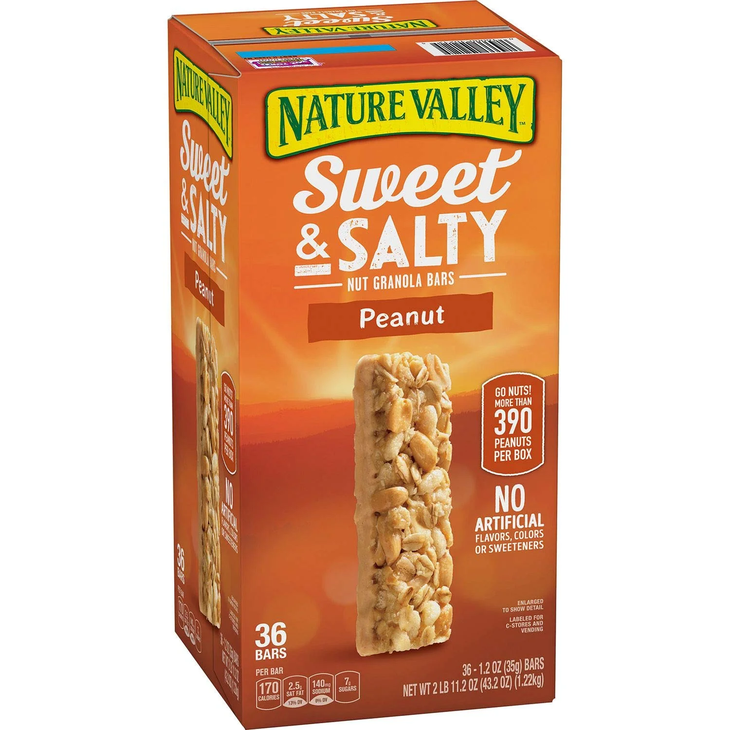 NATURE VALLEY SWEET AND SALTY GRANOLA BARS PEANUT (36 BARS) FOR $9.98