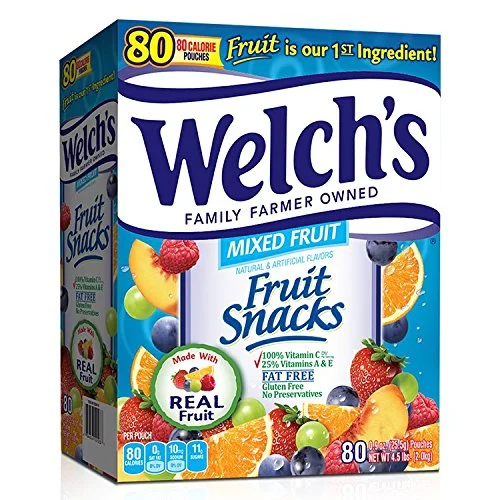 WELCH'S FRUIT SNACKS - MIXED (80 BAGS) FOR $9.89