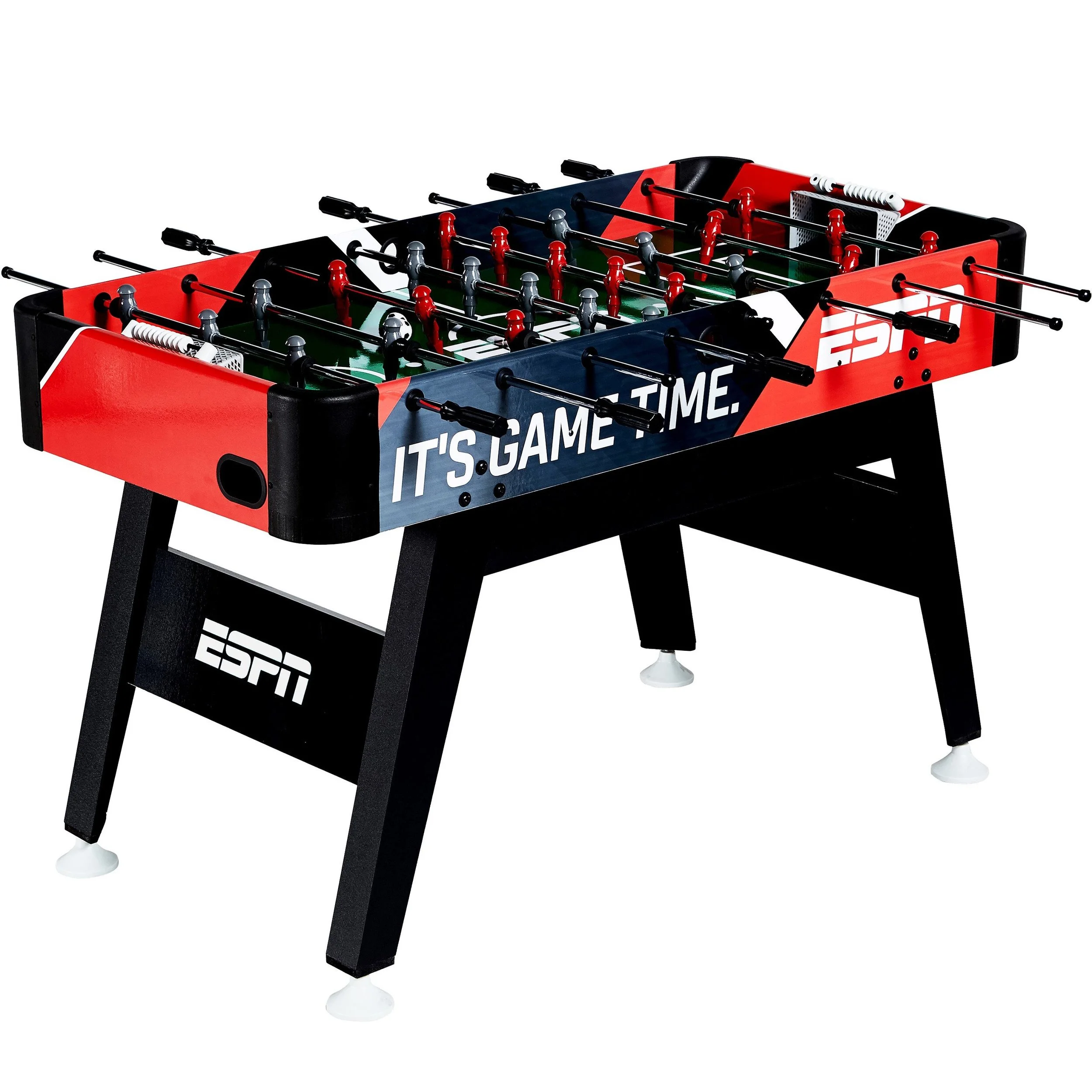 ESPN 54-INCH ARCADE FOOSBALL SOCCER TABLE WITH BEAD SCORING AND ACCESSORIES FOR $98.99