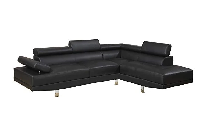 2-PIECE BLACK SECTIONAL SOFA FOR $509.80