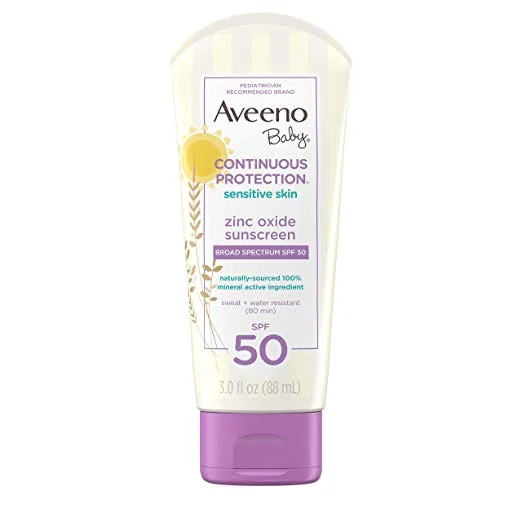 AVEENO BABY CONTINUOUS PROTECTION SUNSCREEN LOTION (3 PACK) FOR $6.98