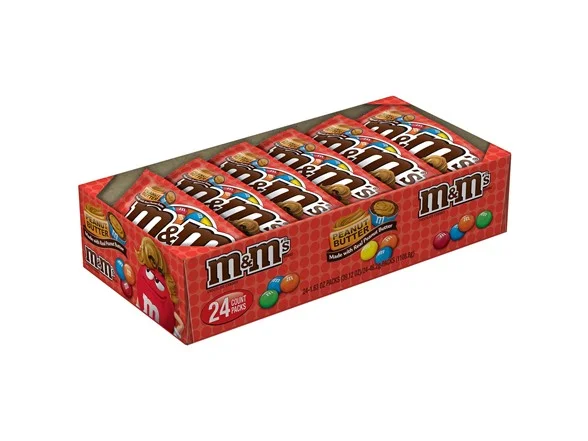 M&M’S PEANUT BUTTER (24 REGULAR SIZE BAGS) FOR $10.99