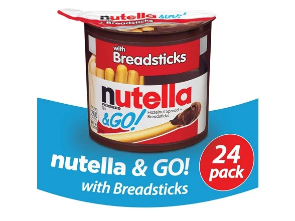 NUTELLA AND GO SNACK PACKS (24 PACK) FOR $17.99