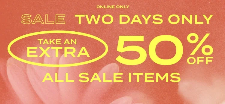 URBAN OUTFITTERS SALE: EXTRA 50% OFF SALE ITEMS