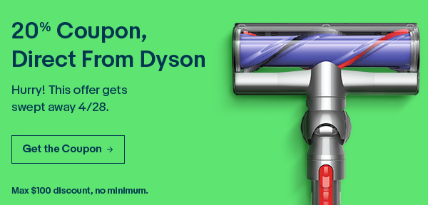 EBAY SALE: EXTRA 20% OFF DYSON PRODUCTS