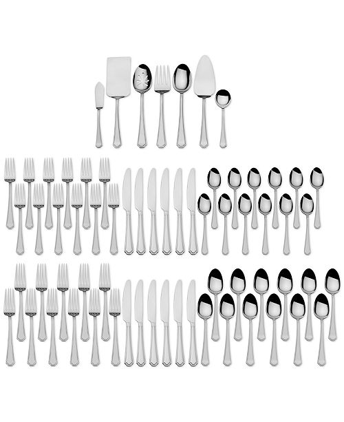 67-PIECE CARLEIGH FLATWARE & HOSTESS SILVERWARE SET FOR $39.99