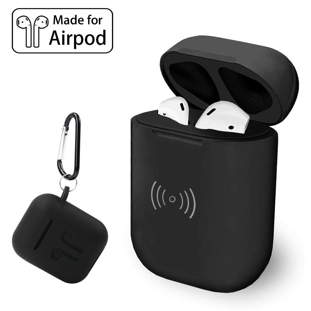 WIRELESS CHARGING CASE FOR AIRPODS WITH SILICONE PROTECTIVE COVER FOR $24.79