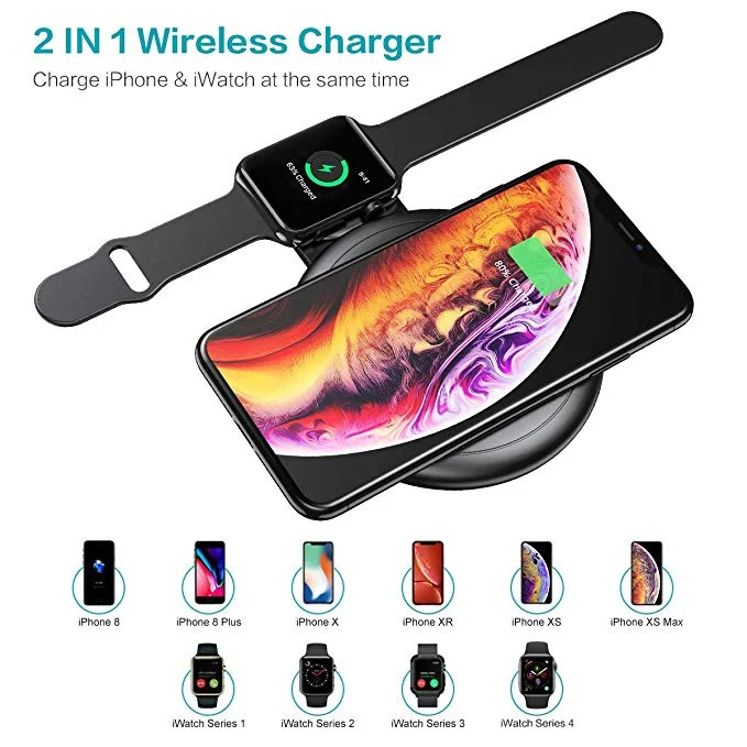 2-IN-1 WIRELESS CHARGING PAD FOR WIRELESS CHARGING DEVICES AND APPLE WATCH FOR $19.49