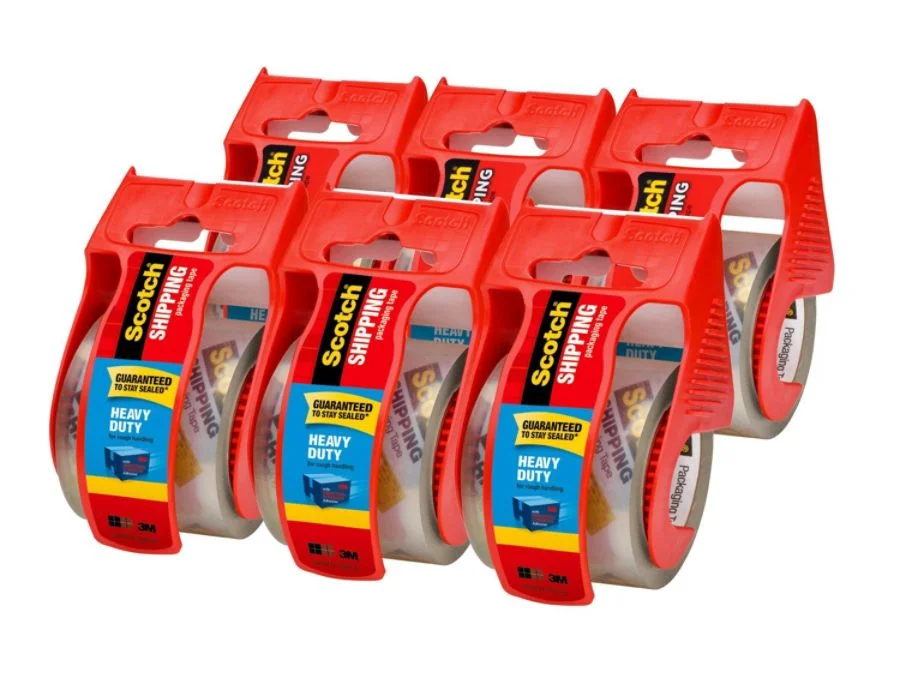 SCOTCH HEAVY-DUTY SHIPPING PACKING TAPE (6 PACK) FOR $9.59