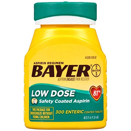 BAYER LOW DOSE ASPIRIN PAIN RELIEVER MEDICINE (300 TABLETS) FOR $6.54