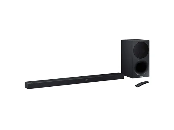SAMSUNG 3.1 340W CHANNEL SOUNDBAR WITH WIRELESS SUBWOOFER (FACTORY RECONDITIONED) FOR $129.99