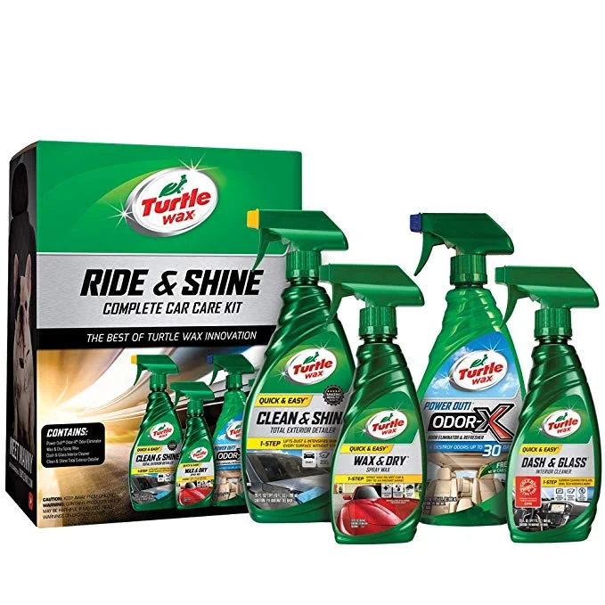 TURTLE WAX RIDE AND SHINE COMPLETE CAR CARE KIT FOR $16.44