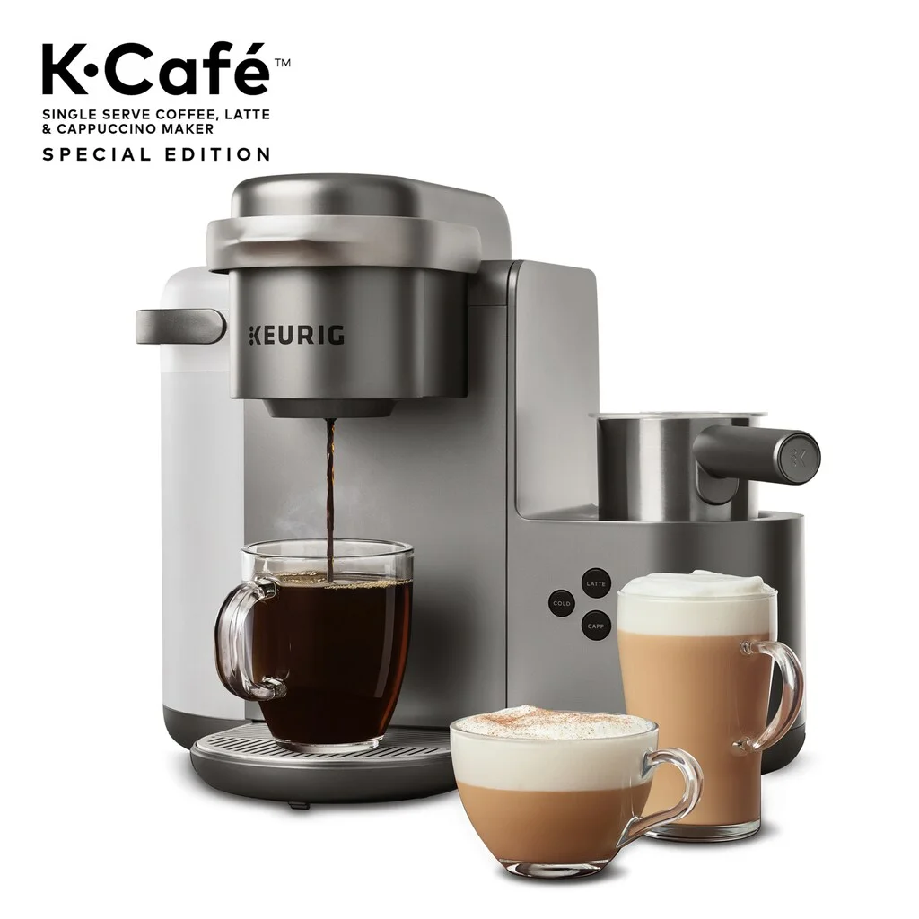KEURIG K-CAFE SINGLE SERVE K-CUP POD COFFEE, LATTE, AND CAPPUCCINO MAKER FOR $127.99