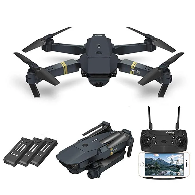 QUADCOPTER DRONE WITH CAMERA LIVE VIDEO, WI-FI, AND 3-PIECE BATTERIES FOR $69.74