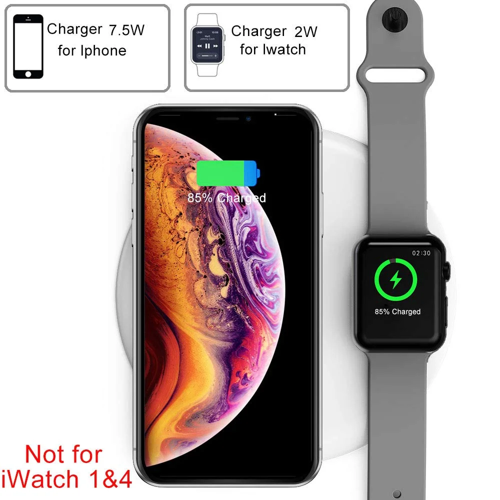 2-IN-1 WIRELESS CHARGING PAD FOR CELL PHONE AND APPLE WATCH FOR $17.99