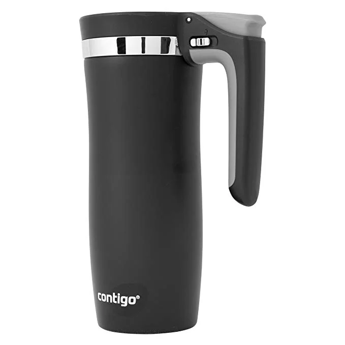 CONTIGO HANDLED AUTOSEAL VACUUM-INSULATED 16OZ TRAVEL MUG FOR $7.04