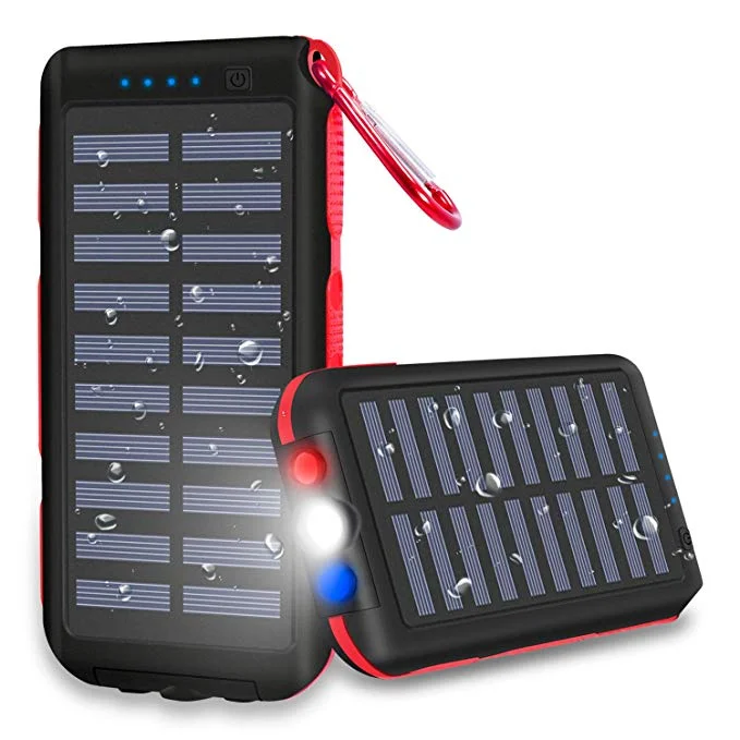 25,000MAH HUGE CAPACITY SOLAR POWERED PORTABLE CHARGER FOR $23.75