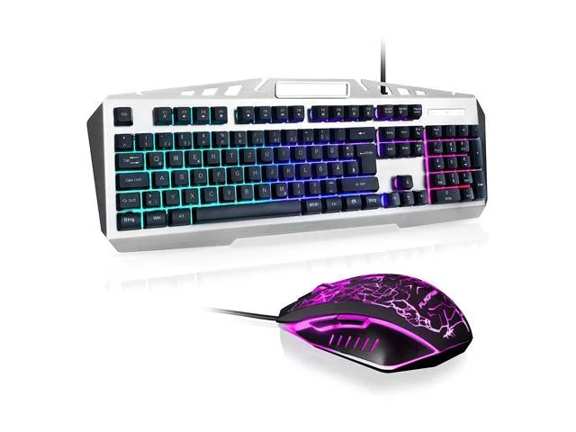 HIGH-PERFORMANCE LED BACKLIT MECHANICAL GAMING KEYBOARD AMD MOUSE COMBO FOR $39.99