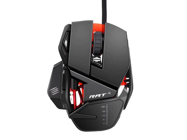 MAD CATZ RAT4 WIRED OPTICAL ADJUSTABLE GAMING MOUSE FOR $29.99